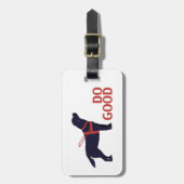 Doe goed - Service Dog - Black Lab Bagagelabel (Voorkant verticaal)