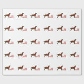 Doe goed - Service Dog - Chocolate Lab Cadeaupapier (Vlak)