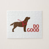 Doe goed - Service Dog - Chocolate Lab Legpuzzel (Horizontaal)