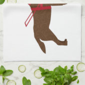 Doe goed - Service Dog - Chocolate Lab Theedoek (Gevouwen)