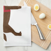 Doe goed - Service Dog - Chocolate Lab Theedoek (Quarter Fold)