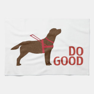Doe goed - Service Dog - Chocolate Lab Theedoek