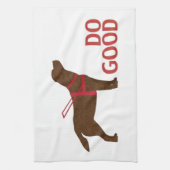 Doe goed - Service Dog - Chocolate Lab Theedoek (Verticaal)