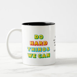 DOE HARD THINGS Custom Phil 4v13 Christelijk Tweekleurige Koffiemok