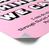 DOE HARDE DINGEN WE KUNNEN Motivatie Christelijk z Poster (Hoek)