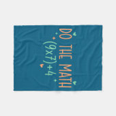 Doe Hemd Wiskunde 67 Meme Zes Zeven Fleece Deken (Voorkant (Horizontaal))