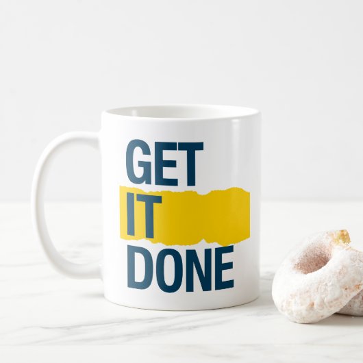 Doe het af koffiemok (Met donut)