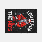 Doe Het Afrikaans-Amerikaanse Kerstmis Afro Het Fleece Deken (Voorkant (Horizontaal))
