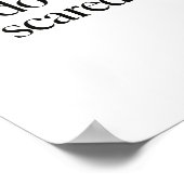 Doe het angstig - minimalistisch Motivatie Poster (Hoek)