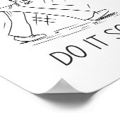 Doe het angstig - Moed Poster Art (Hoek)