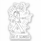 Doe het angstig - Sticker (Voorkant)