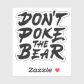 Doe het Beer niet op. Sticker (Vel)