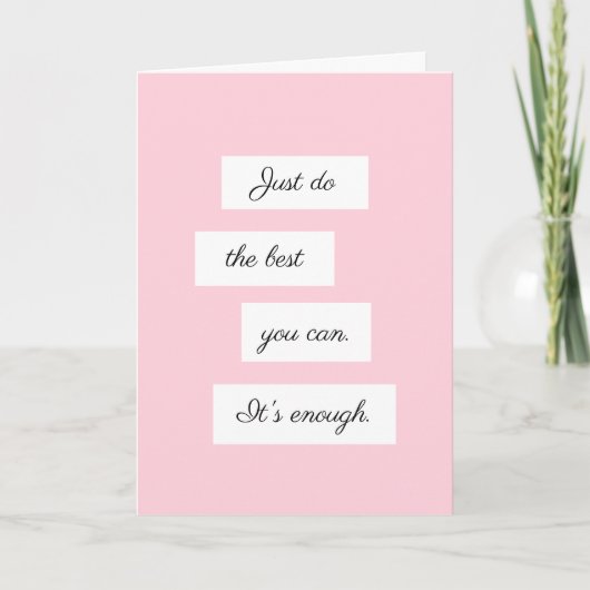 Doe het beste dat je kunt kaart (Voorkant)