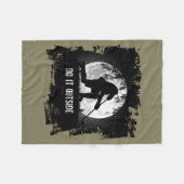Doe het buiten (Hockey) Fleece Deken (Voorkant (Horizontaal))