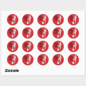 "Doe het complete harnas aan" Ronde Sticker (Vel)
