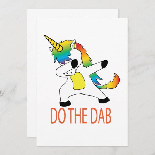 DOE HET DAB/UNICORN SAVE THE DATE (Voorkant / Achterkant)