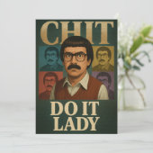 Doe Het Dame Meme – Grappige Retro Citaat Design Kaart (Staand voorkant)