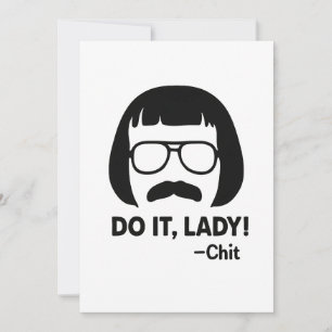 Doe Het Dame Meme – Grappige Retro Citaat Design Kaart