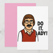 Doe het Dames Meme – Grappig Retro Citaat Design Kaart (Voorkant / Achterkant)