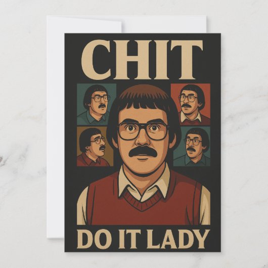 Doe het Dames Meme – Grappig Retro Citaat Design Kaart (Voorkant)