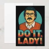 Doe het Dames Meme – Grappig Retro Citaat Design Kaart (Voorkant / Achterkant)