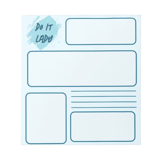 Doe het damesnotitieblok notitieblok (Voorkant)