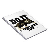 Doe het de Fotomotivatie van Tuxedo Cat Notitieboek (Rechterzijde)