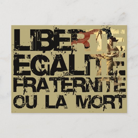 Doe het de Franse weg. Briefkaart (Voorkant)