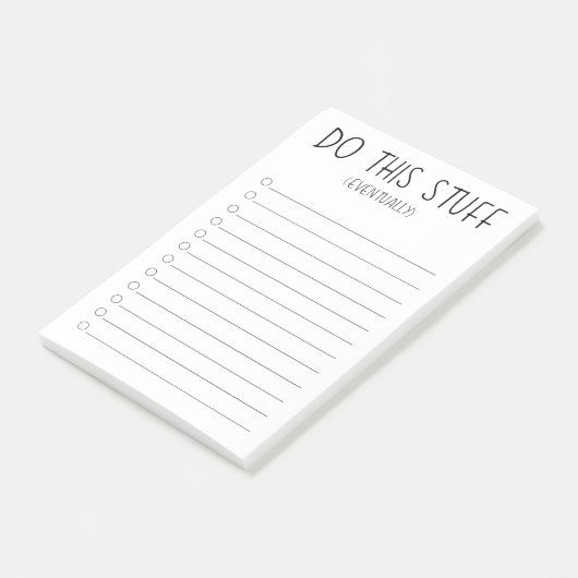Doe Het Eventjes Later Post-it® Notes (Schuin)