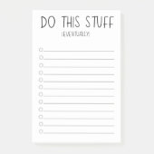 Doe Het Eventjes Later Post-it® Notes (Voorkant)