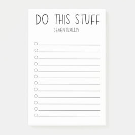 Doe Het Eventjes Later Post-it® Notes