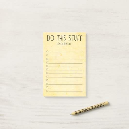 Doe Het Eventjes Later Post-it® Notes (Op bureau)