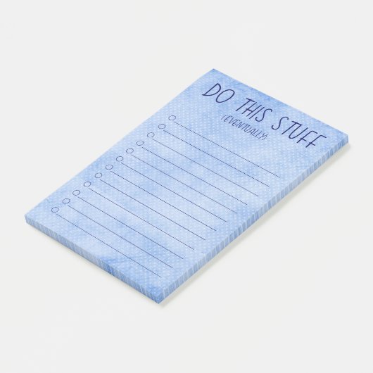 Doe Het Eventjes Later Post-it® Notes (Schuin)