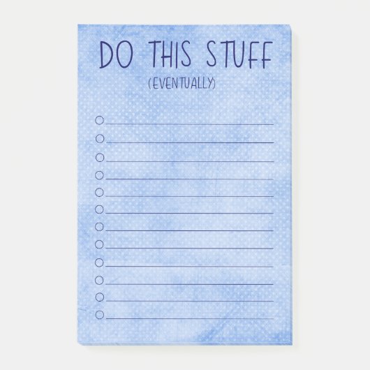 Doe Het Eventjes Later Post-it® Notes (Voorkant)