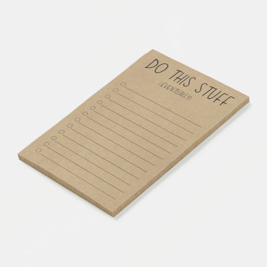 Doe Het Eventjes Later Post-it® Notes (Schuin)