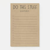 Doe Het Eventjes Later Post-it® Notes (Voorkant)
