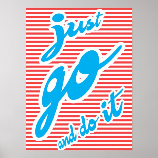 Doe het gewoon, typografische poster (Voorkant)