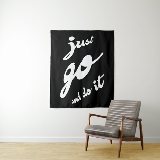 Doe het gewoon. wandkleed (In situ)