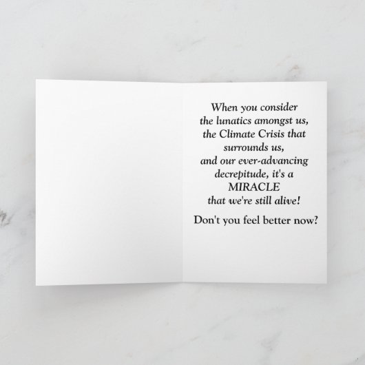 Doe het goed, grappige kaart (Binnen)