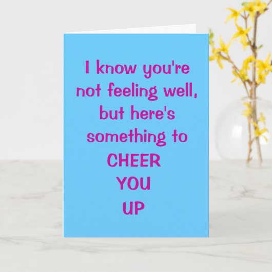 Doe het goed, grappige kaart (Gele Bloem)