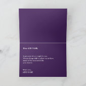 Doe het goed, sorry dat het zo moeilijk is, groete kaart (Binnen)