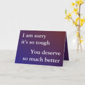 Doe het goed, sorry dat het zo moeilijk is, groete kaart (Gele Bloem)