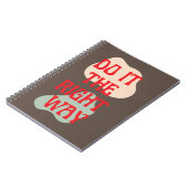 Doe het - Good Vibes bericht spiraal Notitieboek (Linkerzijde)