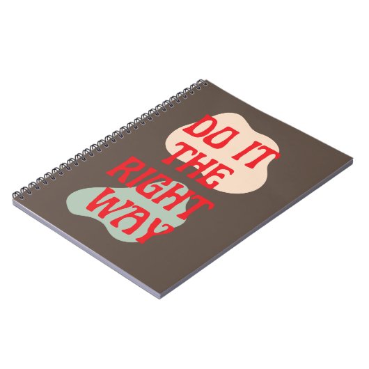 Doe het - Good Vibes bericht spiraal Notitieboek (Linkerzijde)