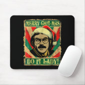 Doe het grappig Chit-mas Kerstman Hoed Muismat (Met muis)
