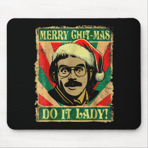 Doe het grappig Chit-mas Kerstman Hoed Muismat