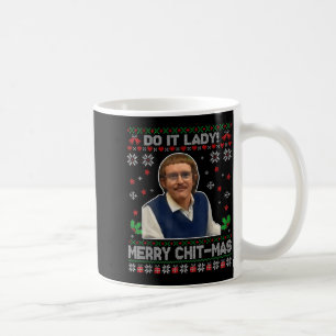 Doe het grappige Chit-mas Kerstman lelijke kersttr Koffiemok