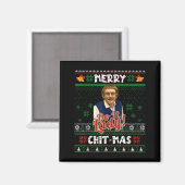 Doe het grappige Chit-mas Kerstmis Meme Magneet (Voorkant / Achterkant)