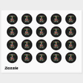 Doe het grappige Chit-mas Kerstmis Meme  Ronde Sticker (Vel)