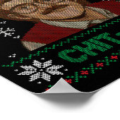 Doe het grappige Chit-mas Kerstmis Xmas  Poster (Hoek)